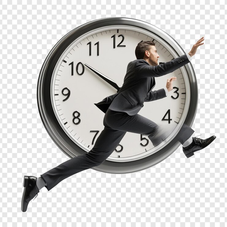 PSD el hombre corre contra el tiempo