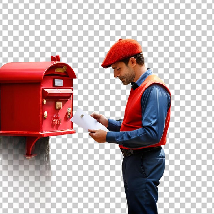 PSD hombre con el correo