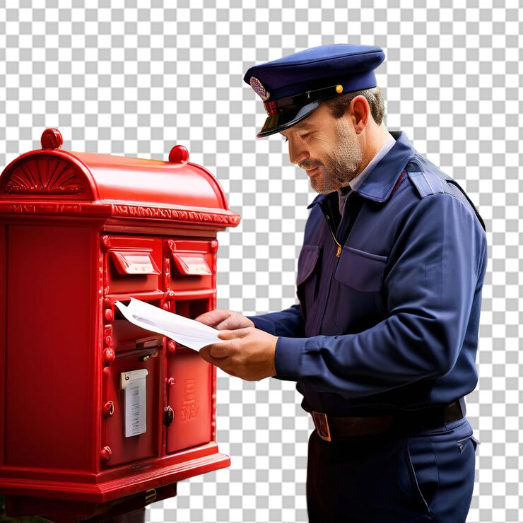 PSD hombre con el correo