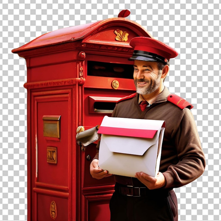 PSD hombre con el correo