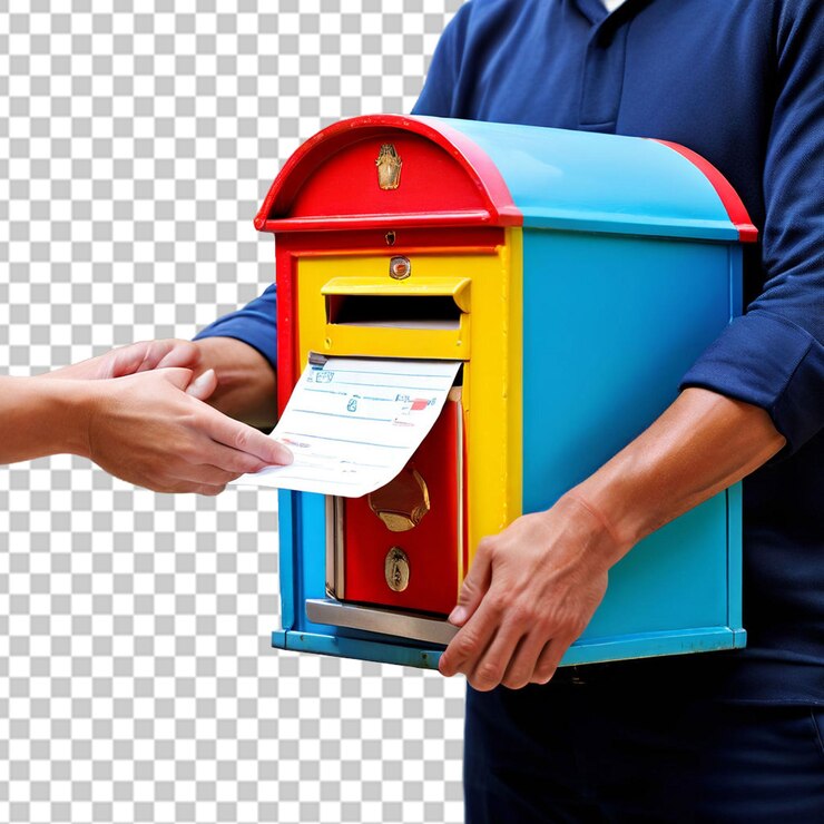 PSD hombre con el correo