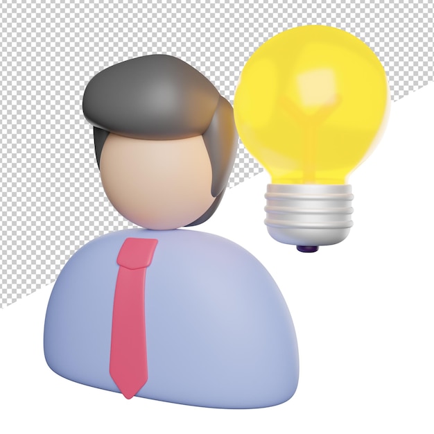 El hombre idea creativa