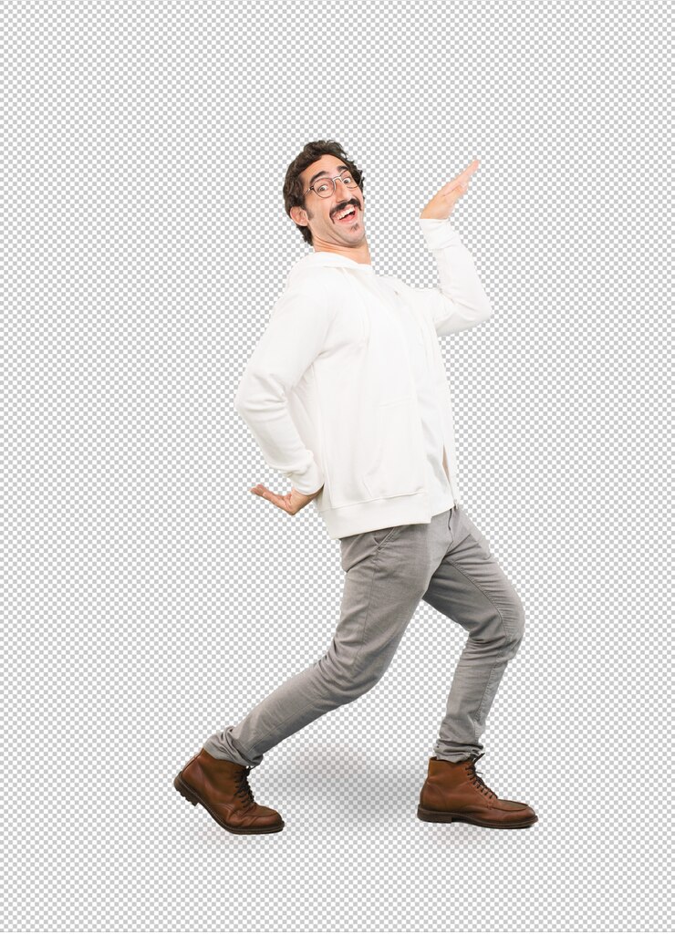 PSD hombre loco bailando