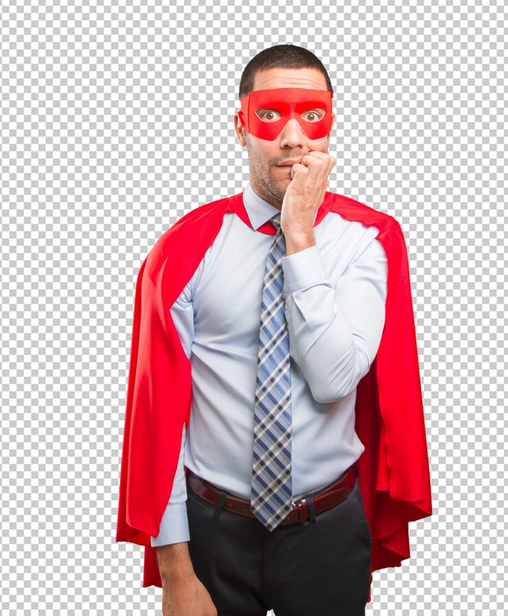 PSD hombre de negocios estupendo subrayado posando
