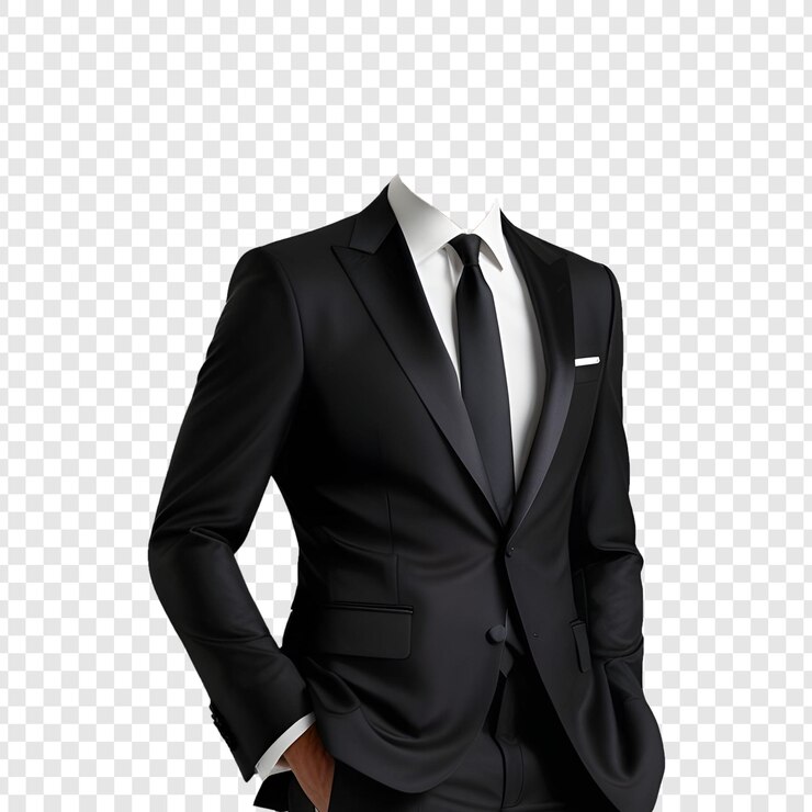 PSD un hombre de negocios de medio cuerpo en un traje de pie frente a un fondo transparente png