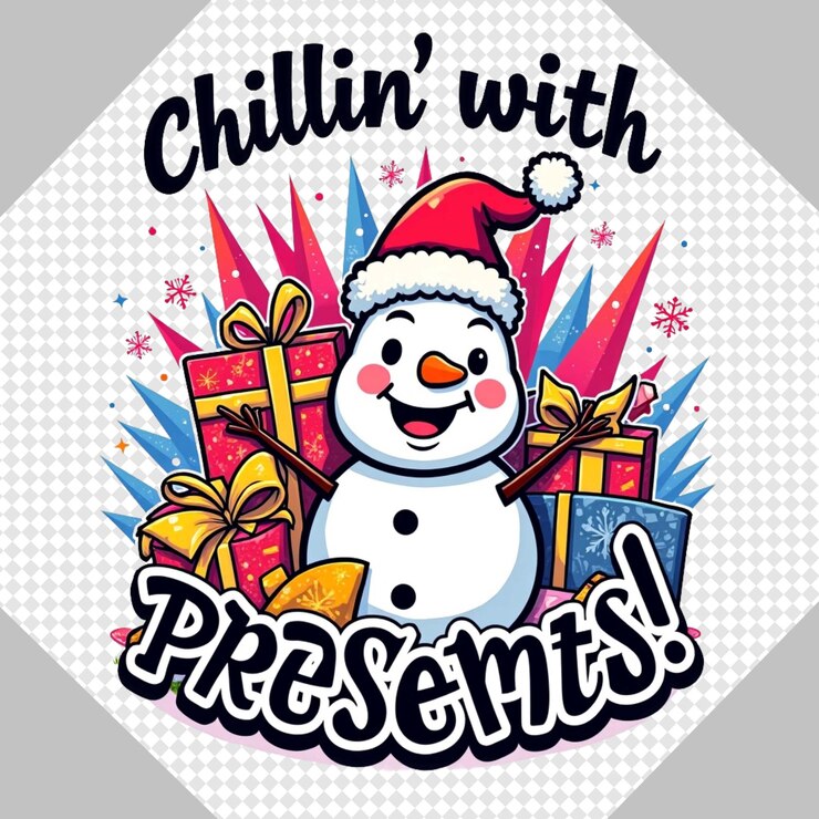 PSD el hombre de nieve de navidad de moda santa clipart transparente