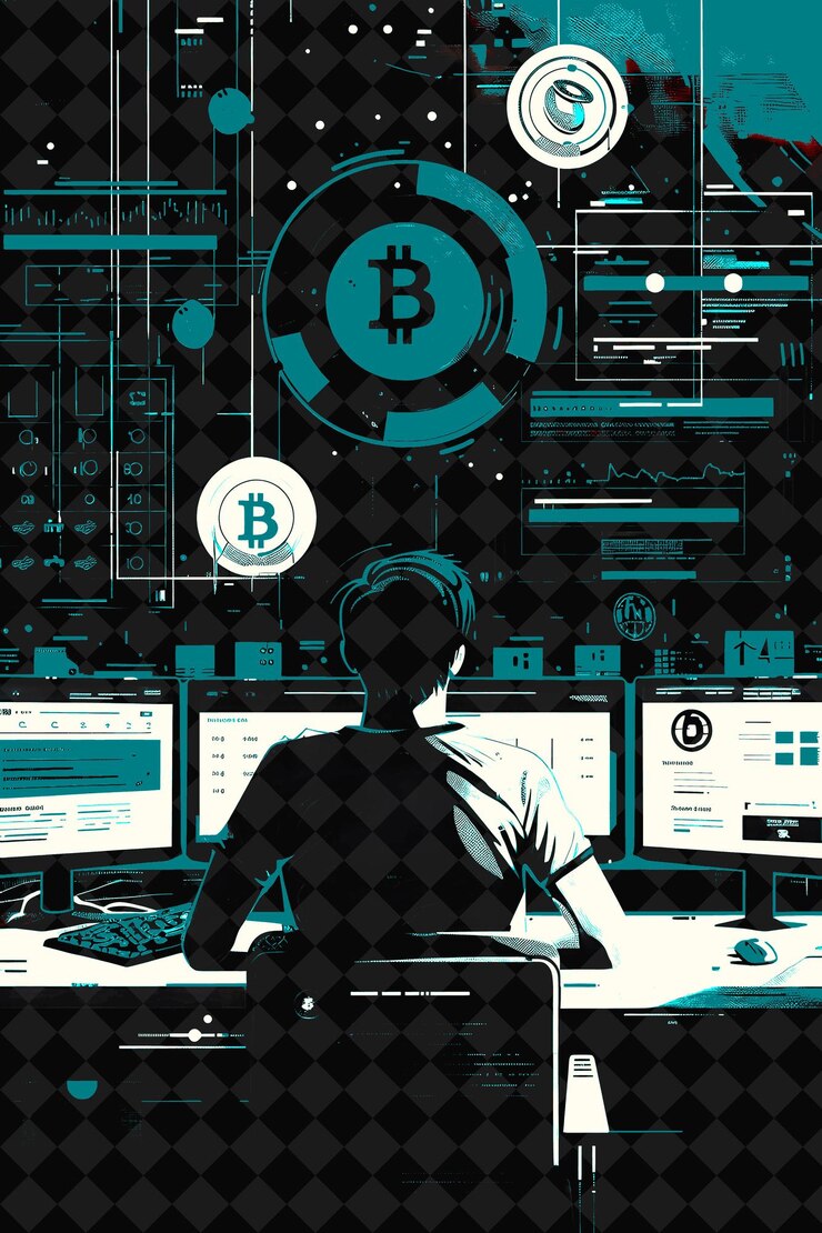 PSD un hombre se sienta en una computadora con una persona que trabaja en la computadora