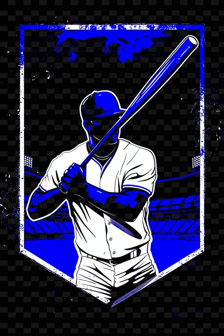 PSD hombre sosteniendo un bate de béisbol con un estadio deportivo detrás de él diseños de fondo de póster png psd