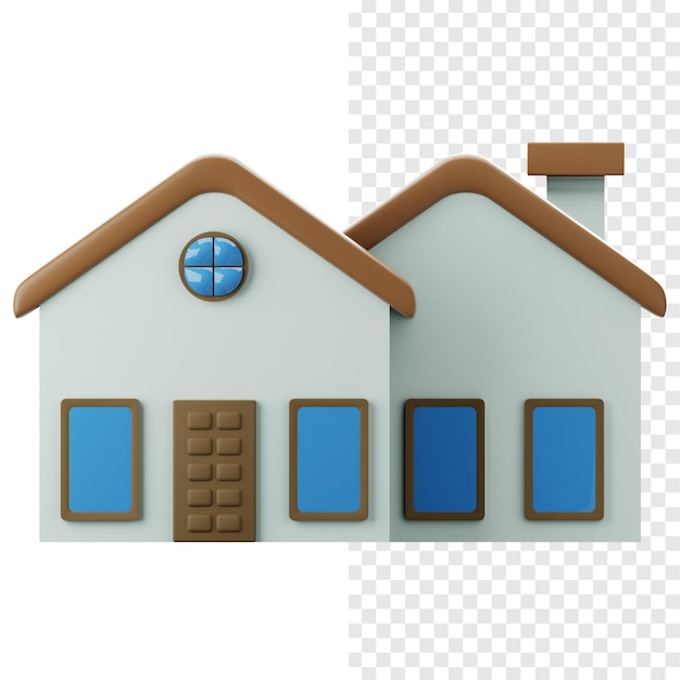 Home in illustrazione 3D
