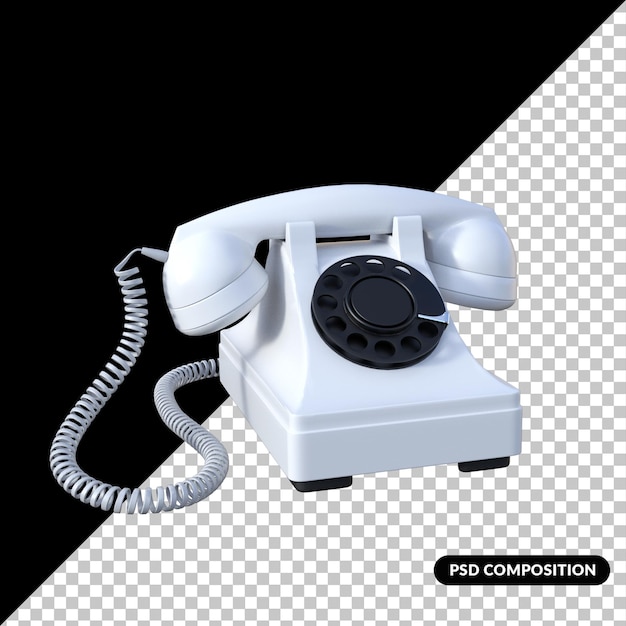 Home Office Asset 3d rednering isolierte Premium-PSD