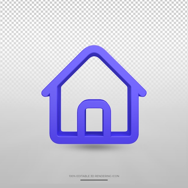 Home render 3d-symbol