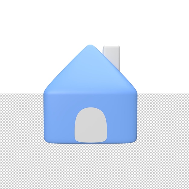 PSD home-symbol 3d-rendering