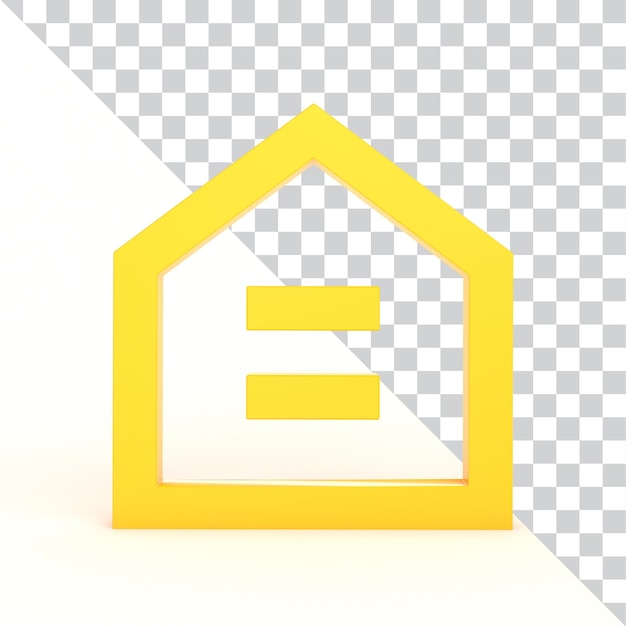Home-Symbol auf der Vorderseite