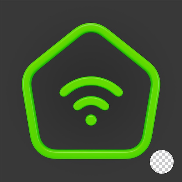 PSD home-wlan-3d-symbol