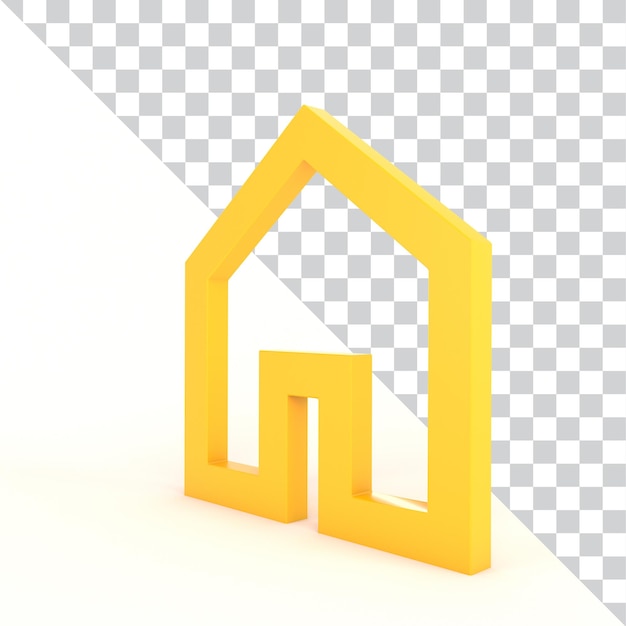 Home-Zeichen auf der linken Seite