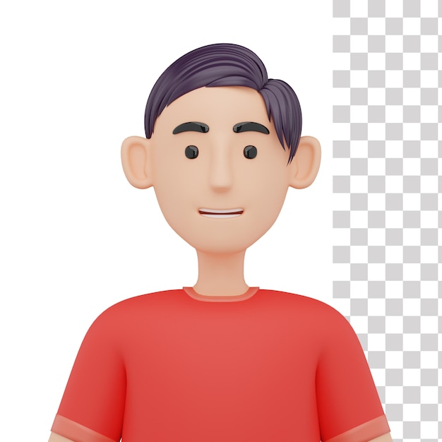 PSD homem avatar ícone 3d