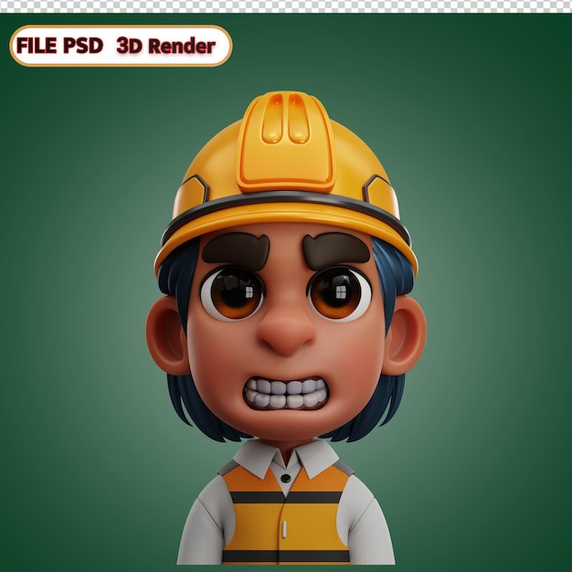 PSD homem construtor