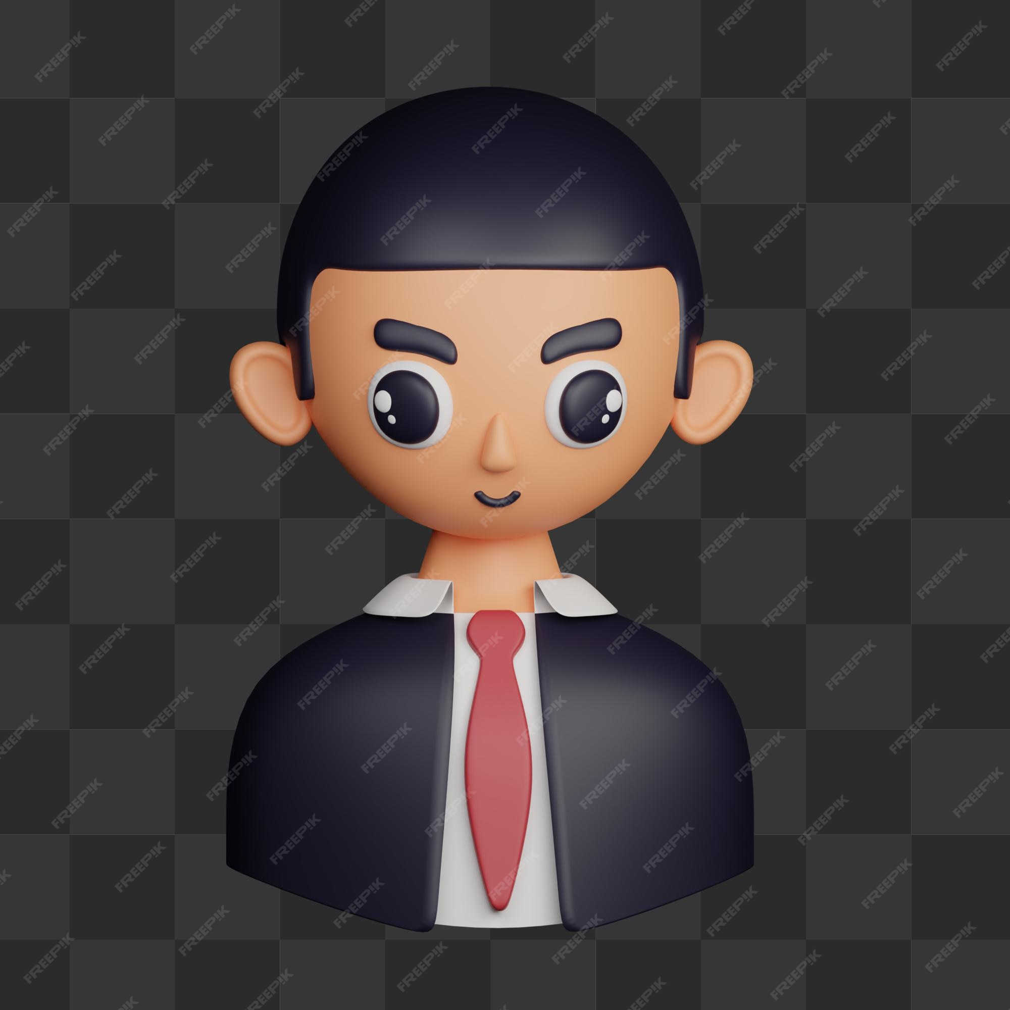 Avatar 3d masculino apoiador do cliente