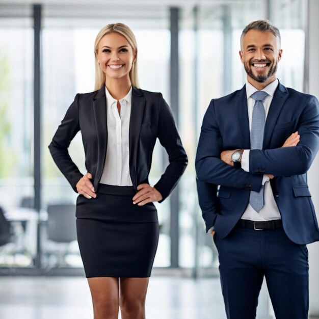 Un Homme D'affaires Confiant Souriant En Se Tenant Debout