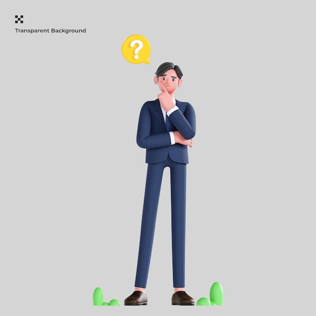 homme d'affaires illustration 3d