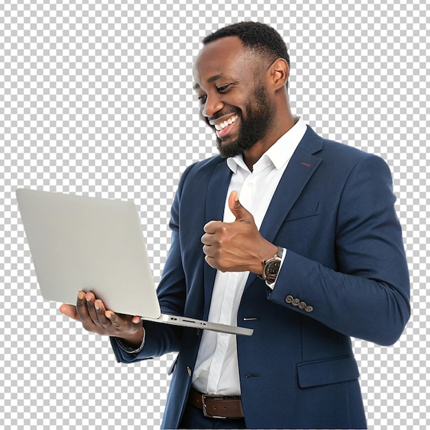 un homme d'affaires travaillant sur un ordinateur portable