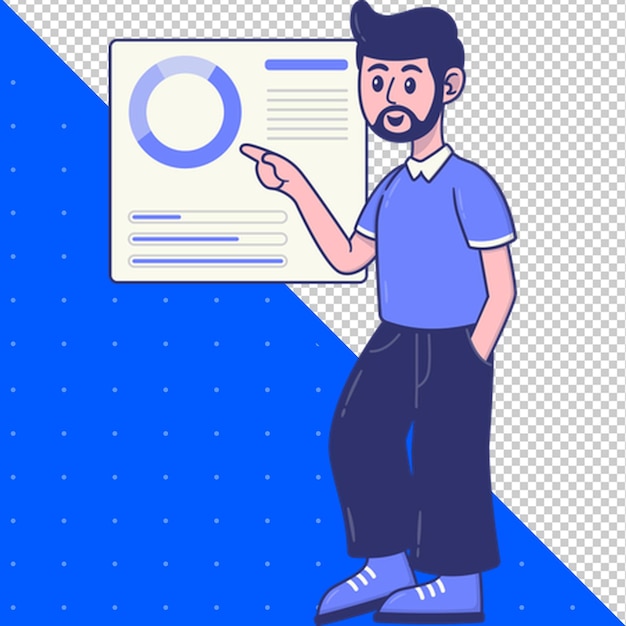 un homme pointant vers un diagramme qui dit citation le mot citation