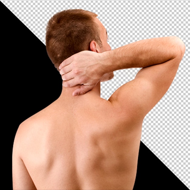 un homme sans chemise et sans chemise