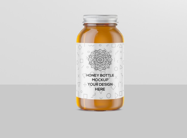 PSD honey jar mockup