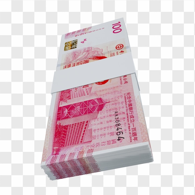 Hongkong Currency Dollar 100 : Pile De Billet De Banque Hongkong Dollar Hkd Sur Fond De Transfert