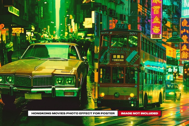 Hongkonger Filme Fotoeffekt für Poster