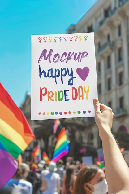 PSD honoring lgbtqia+ mockup