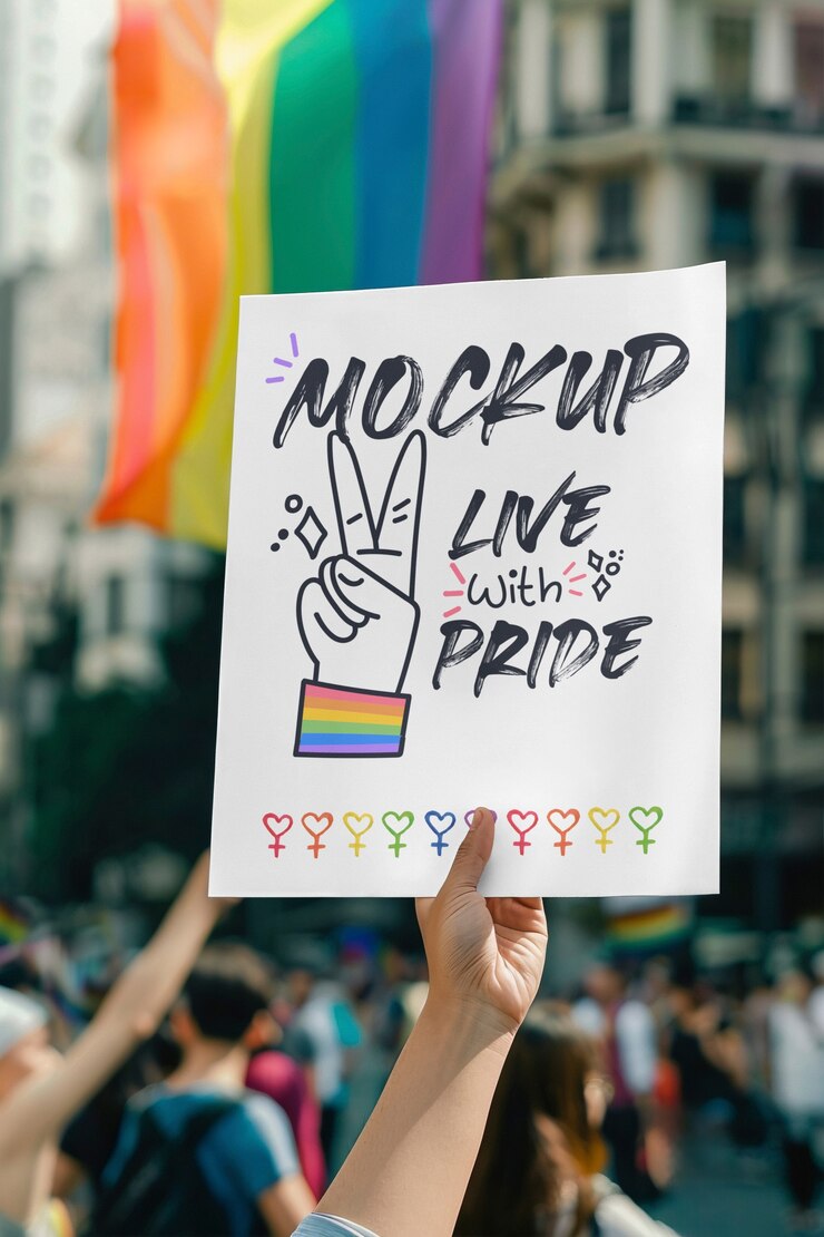 PSD honrando el modelo de lgbtqia+