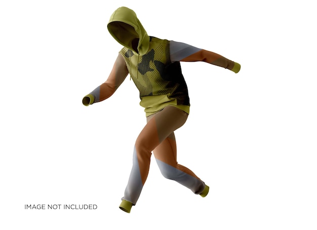 Hoodie-Jacken-Stil Mockup