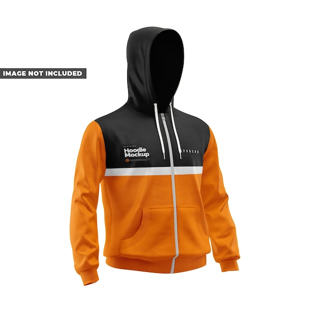 PSD hoodie-mockup halbseitenansicht