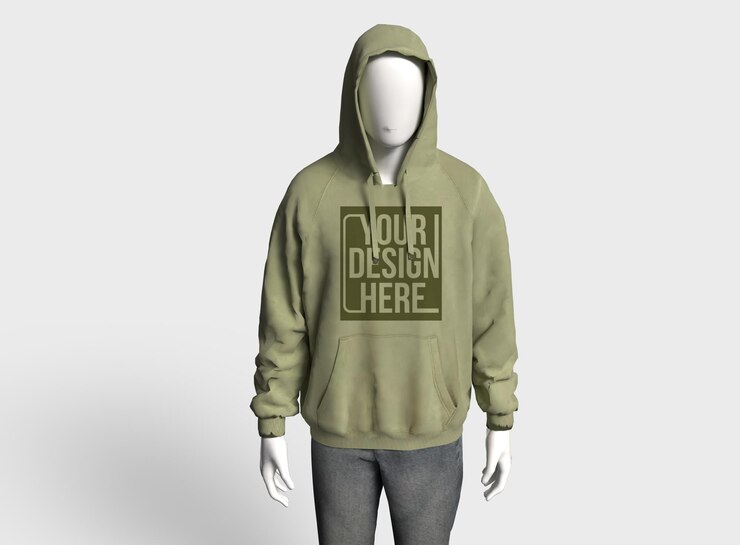 PSD hoodie mockup isolé