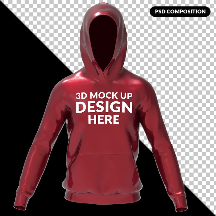 PSD hoodie-modell isoliert vorderansicht premium psd