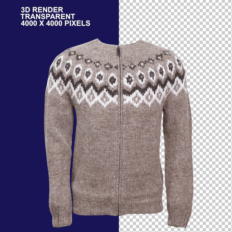 PSD hoodie sweater lopapeysa clothing wool sweater zipper fashion