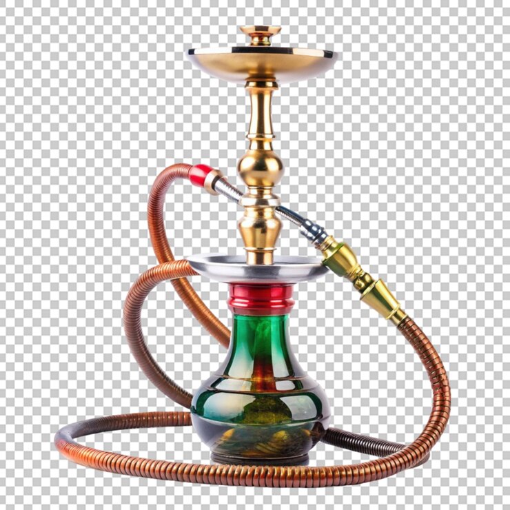 PSD hookah en un fondo transparente