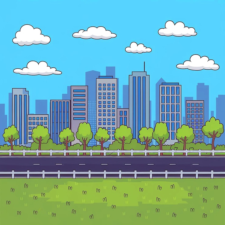 PSD l'horizon de la ville de new york