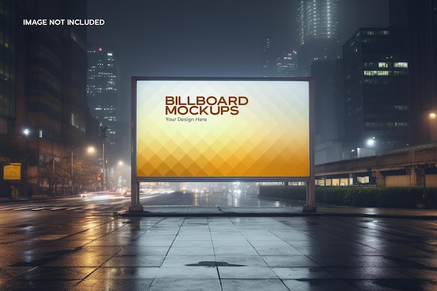 PSD horizontale billboard-mockup