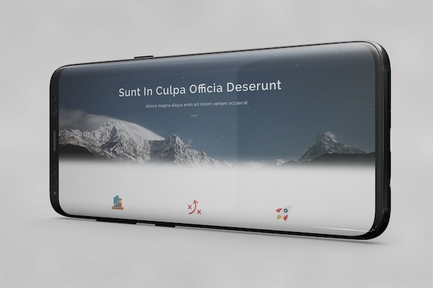 Horizontales Smartphone-Modell