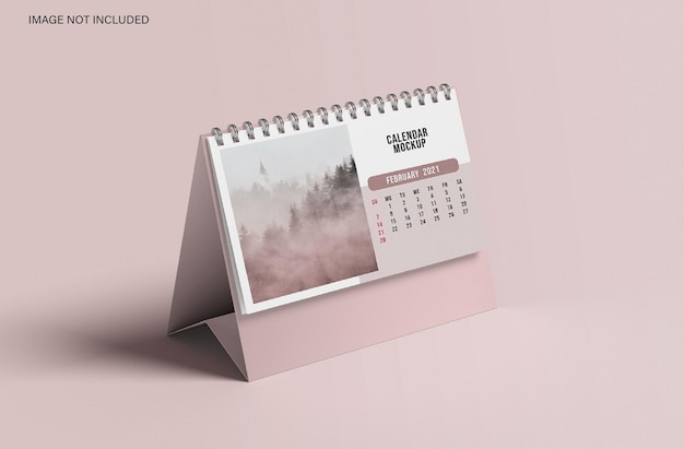Horizontales Tischkalender-Mockup-Design