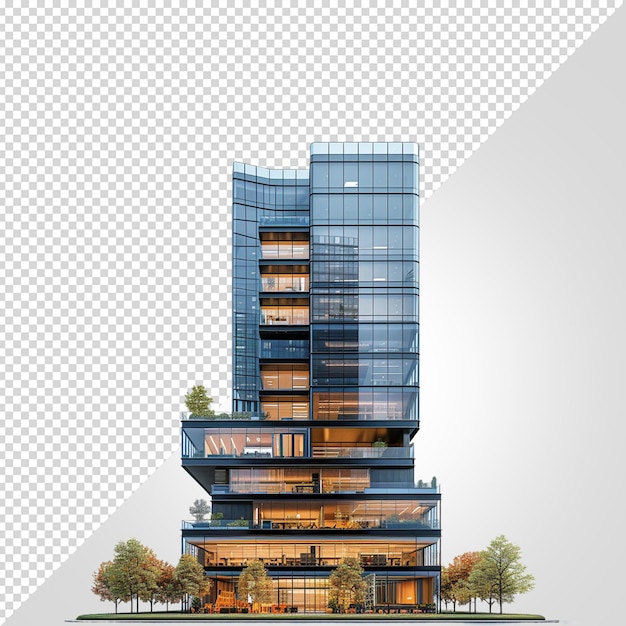 PSD el horizonte del edificio png