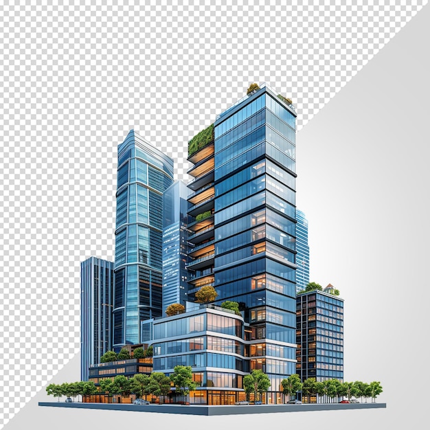 PSD el horizonte del edificio png