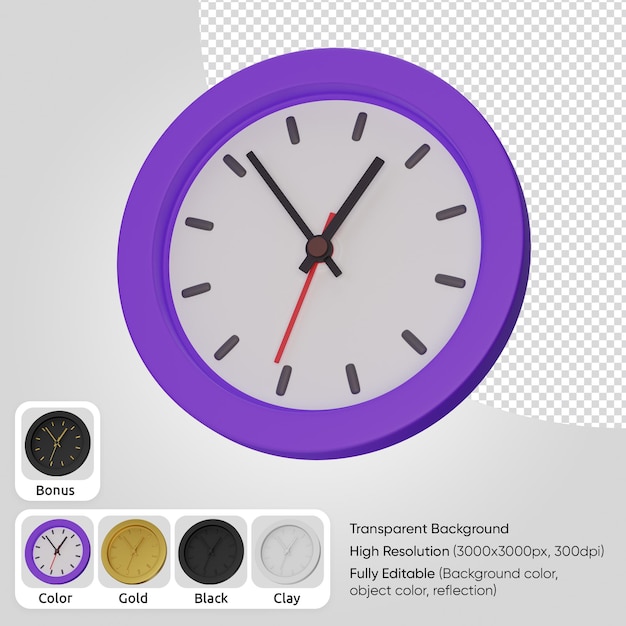 horloge 3d