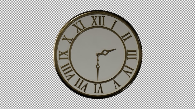 une horloge avec des chiffres romains sur le visage