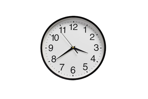 Horloge murale isolée