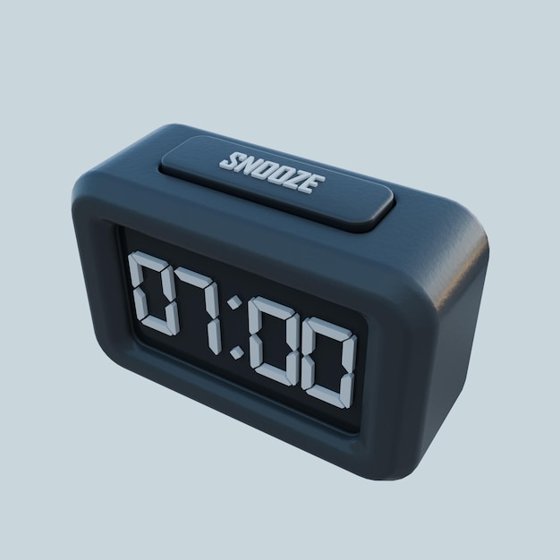 PSD horloge numérique 3d