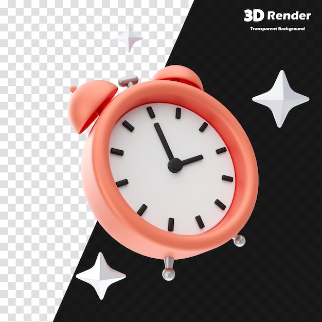 une horloge numérique avec un boîtier rose qui dit modèle 3D
