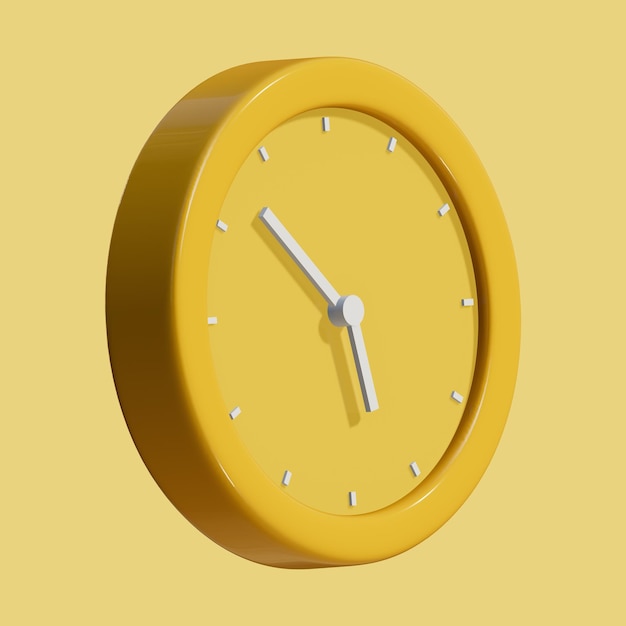 Horloge de réveil murale 3D